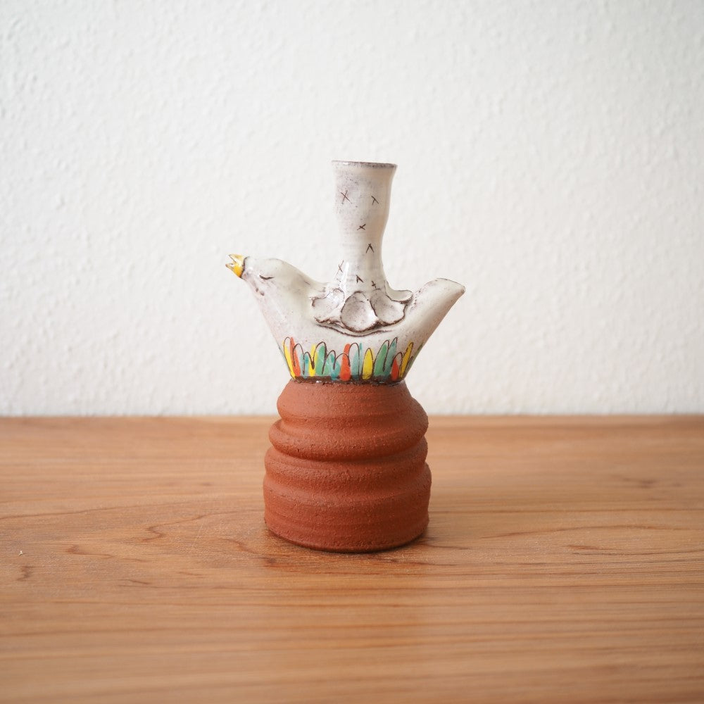 Bird candle holder