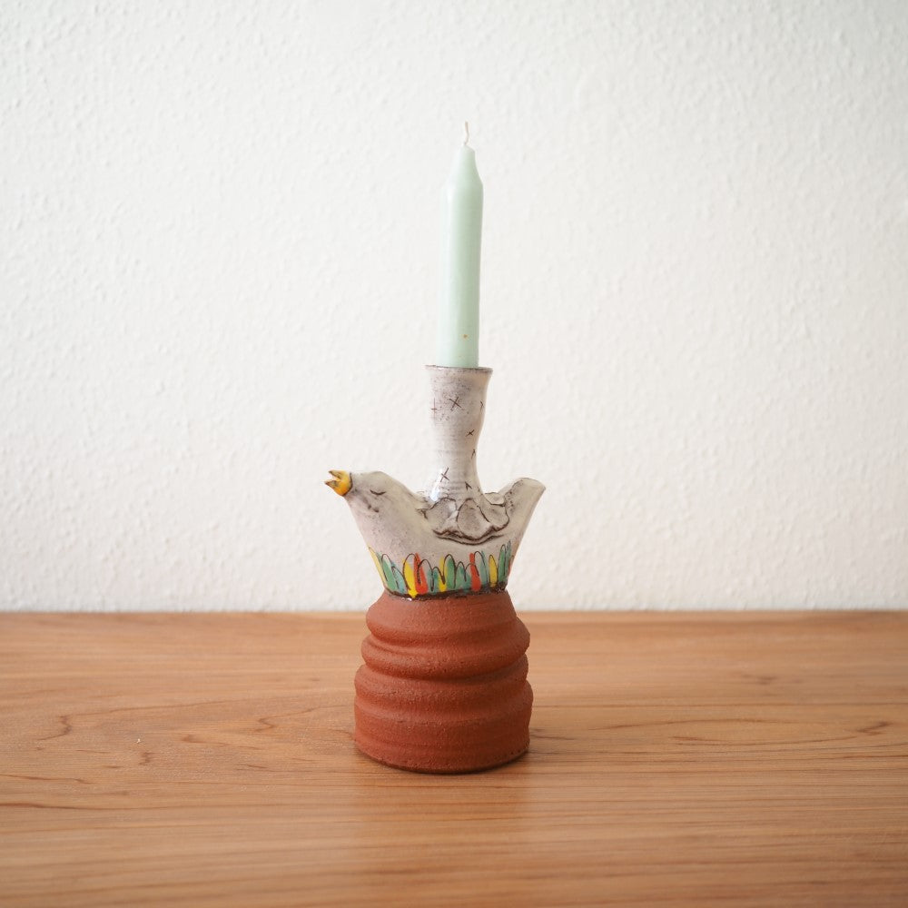 Bird candle holder