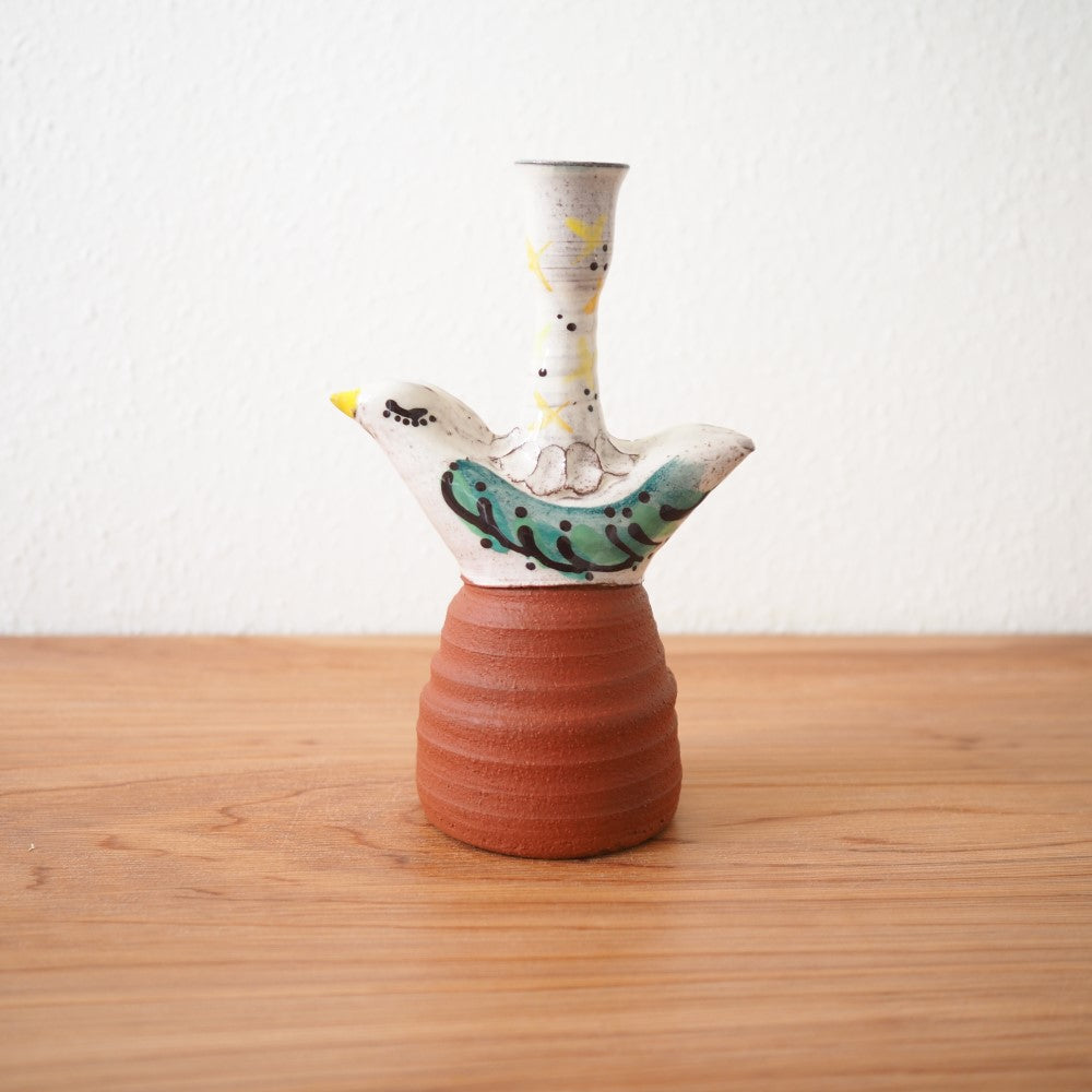 Bird candle holder