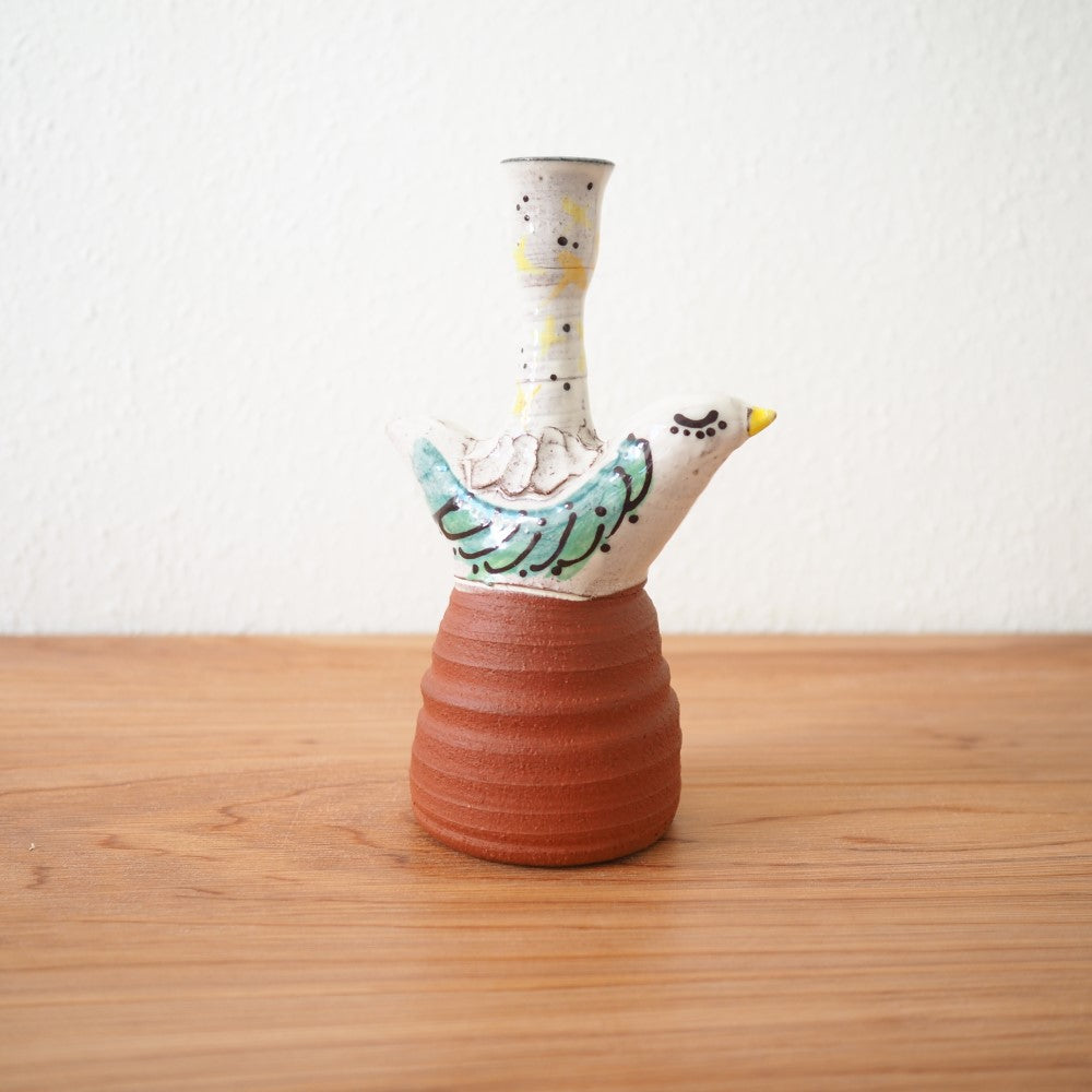 Bird candle holder