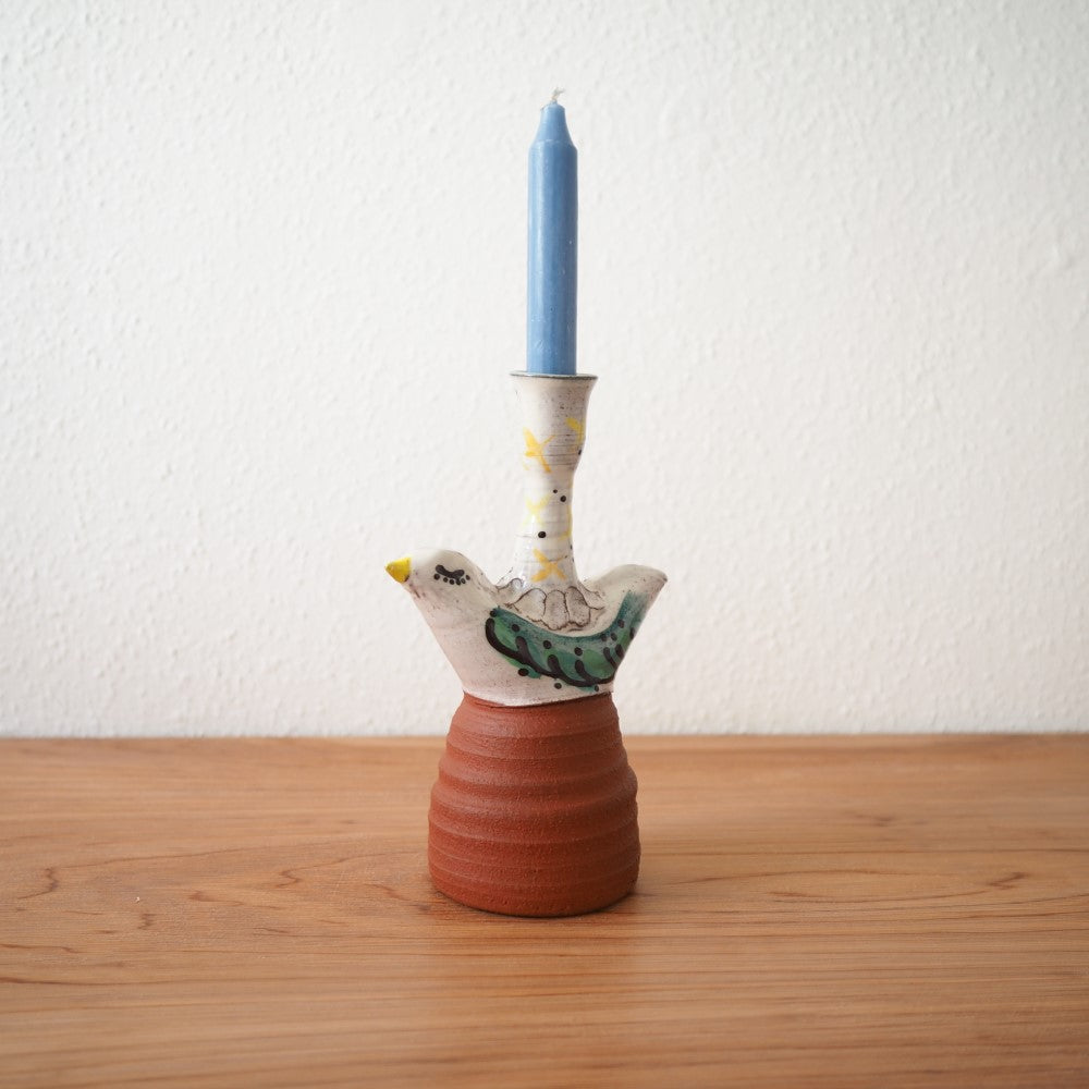 Bird candle holder