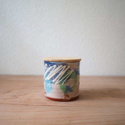 Lågkrukke med bambuslåg (flere varianter)