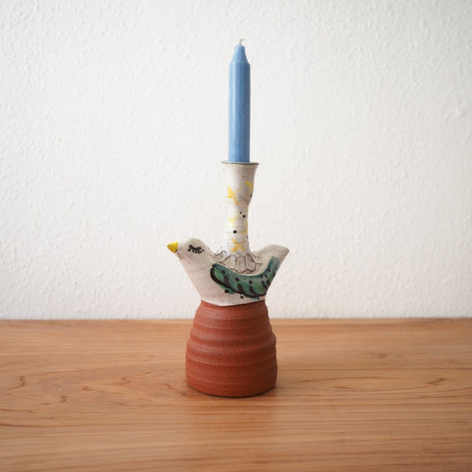 Bird candle holder