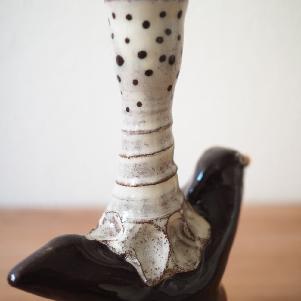 Bird candle holder